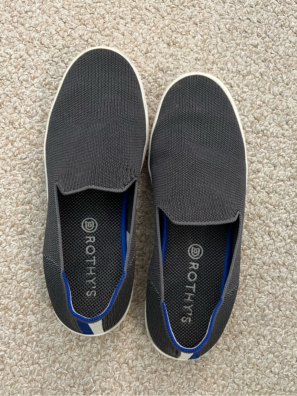 Rothy’s Steel Gray Sneakers 10.5